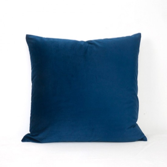 Set 2 fete de perna 40x40 cm bumbac ranforce albastru safir