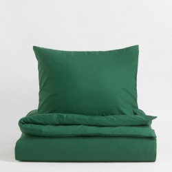 Set 2 fete de perna 50x70 cm bumbac ranforce verde inchis