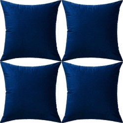 Set 4 fete de perna 70x70 cm bumbac ranforce bleu