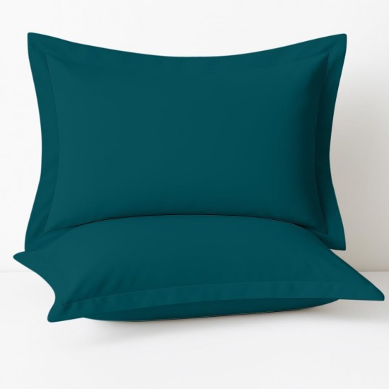 Set 2 fete de perna 50x70 cm bumbac ranforce , albastru petrol 