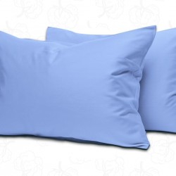 Set 2 fete de perna 50x70 cm bumbac ranforce  albastru deschis 