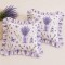 Set 2 fete de perna 40x40 bumbac ranforce  cu volanase , Model Lavanda nr 1