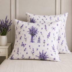 Set 2 fete de perna    35 x 50 cm ,  bumbac ranforce , Model Lavanda nr 1