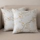 Set 2 fete de perna bumbac ranforce 5 D , 70 X 70 cm ,model floral 