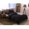 Cearceaf pilota 2 persoane 220x200 cm ranforce lux negru