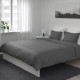 Cearceaf pilota 2 persoane 180x200 cm ranforce lux gri inchis