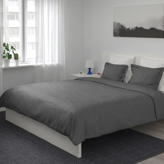 Cearceaf pilota 2 persoane 240 x240 cm ranforce lux gri inchis