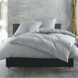 Cearceaf pilota 2 persoane 240x240 cm ranforce lux gri deschis