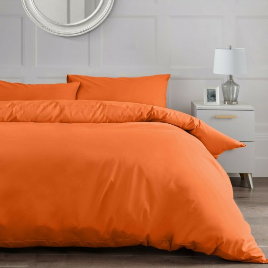 Cearceaf pilota 2 persoane 200x200 cm ranforce lux , orange deschis 