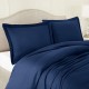 Cearceaf pilota 2 persoane 240x240 cm ranforce lux bleu inchis
