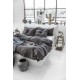 Cearceaf pilota 2 persoane 240 x240 cm ranforce lux gri inchis