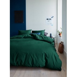 Cearceaf pilota 2 persoane 240x240 cm ranforce lux verde inchis