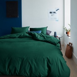 Cearceaf pilota 2 persoane 240x240 cm ranforce lux verde inchis