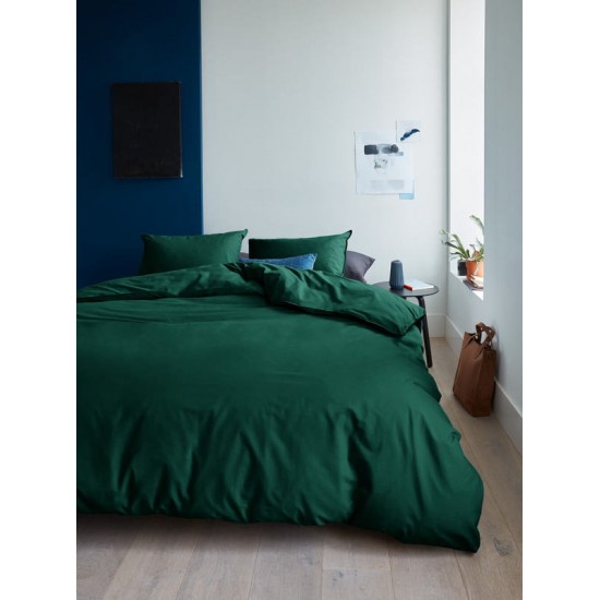 Cearceaf pilota 2 persoane 240x240 cm ranforce lux verde inchis