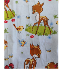 Set 2 fete de perna 35 x 35 cm , bumbac  ranforce , model de copii Bambi