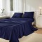 Lenjerie de Pat, Bumbac Ranforce ,   2 persoane, 250 x 240 , 50X70, 180 X 200, 4 piese,  Navy Blue