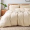 Lenjerie de Pat, Bumbac Ranforce  , 250 x 240 cm, 50X70, 180 X 200, 4 piese, Beige  Light