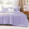 Lenjerie de Pat, Bumbac Ranforce  , 250 x 240 cm, 50X70,  240 X 260,  4 piese, White -Lavender