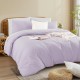 Lenjerie de Pat, Bumbac Ranforce   ,250 x 240 cm, 50X70,  200 X 200,  4 piese,  White - Liliac