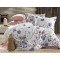 Lenjerie de Pat, Bumbac Ranforce  , 250 x 240 cm, 50X70,  240 X 260,  4 piese, Model floricele