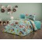 Lenjerie de Pat, Bumbac Ranforce  , 250 x 240 , 50X70,  220 X 200, 4 piese , cu model pentru copii