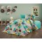 Lenjerie de Pat, Bumbac Ranforce  , 250 x 240 , 50X70,  220 X 200, 4 piese , cu model Micky  pentru copii