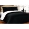 Lenjerie de Pat, Bumbac Ranforce ,   2 persoane, 250 x 240 , 50X70, 220X200, 4 piese, Black -White